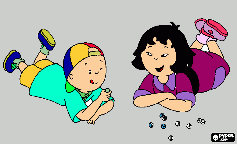 por favor mudem de cor a desenho do caillou para colorir e imprimir