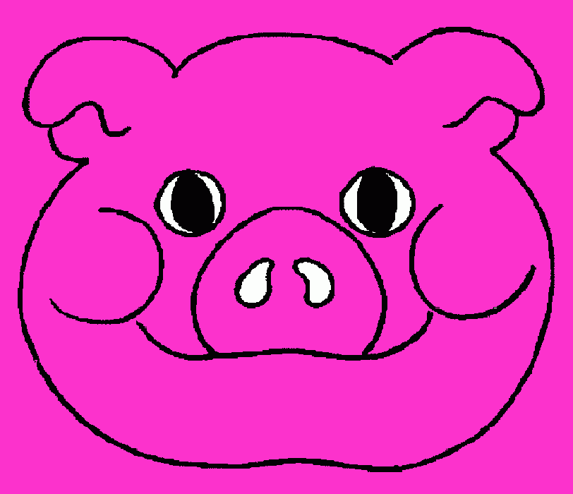 porca para colorir e imprimir