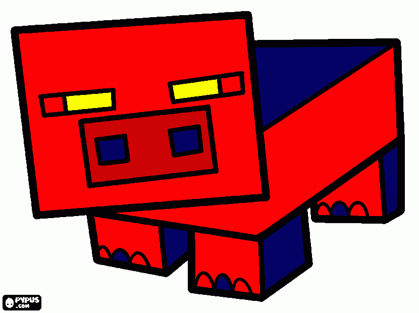 porco aranha para colorir e imprimir