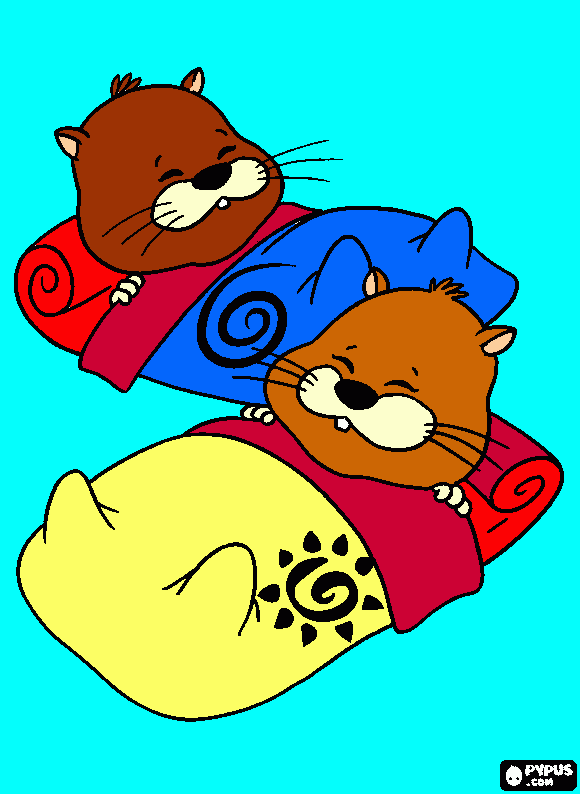 porquinhos da india dormindo. para colorir e imprimir