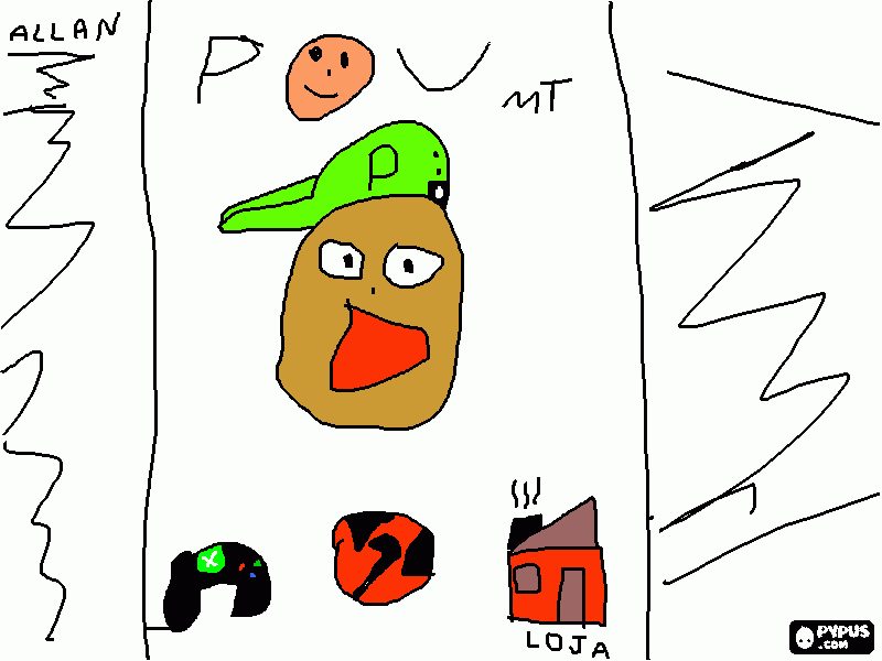 POU  para colorir e imprimir