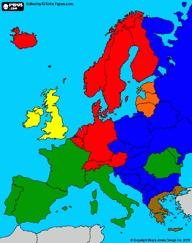 Povos Europeus para colorir e imprimir