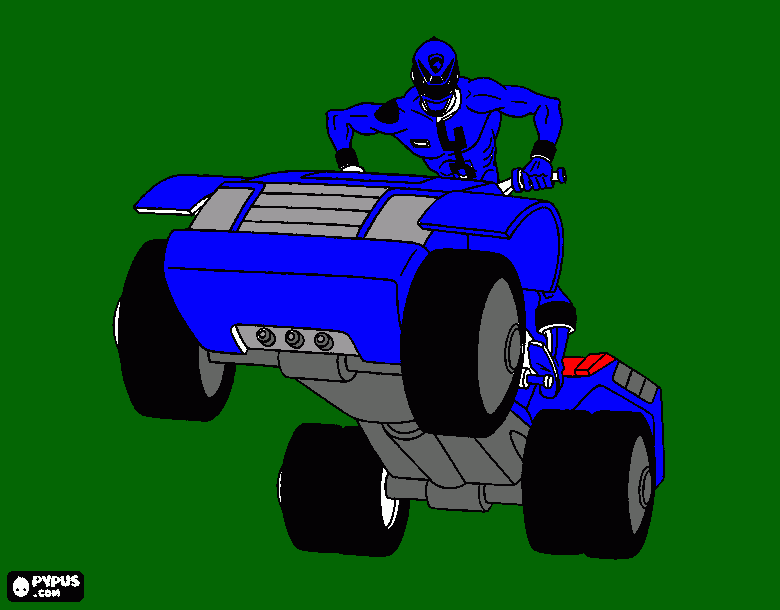 power ranger na suv. power rangers spd para colorir e imprimir
