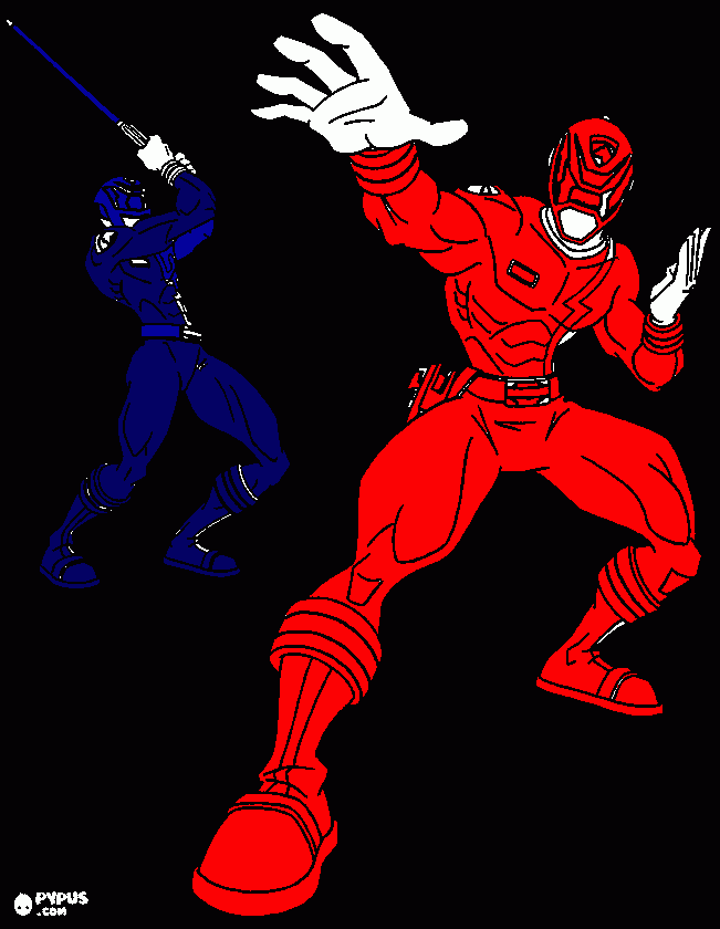 power ranger spd para colorir e imprimir