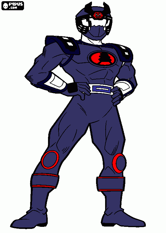 power ranger tempestade trovao para colorir e imprimir