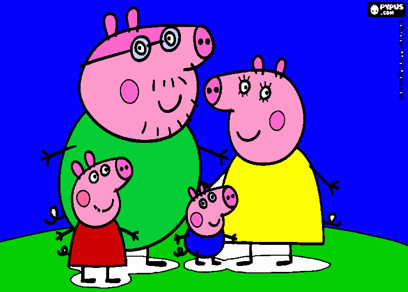 ppeppa para colorir e imprimir