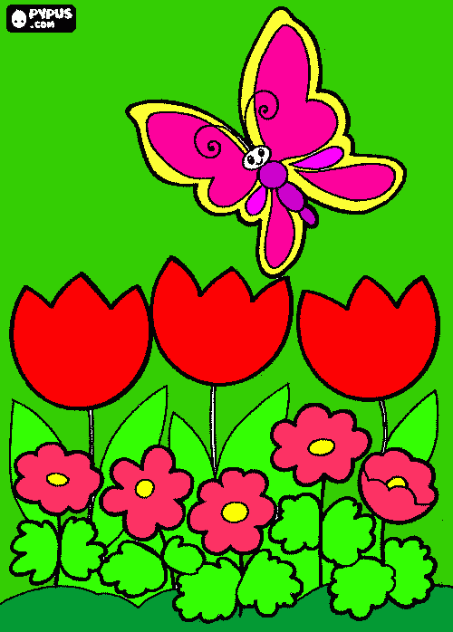 Primavera Linda para colorir e imprimir
