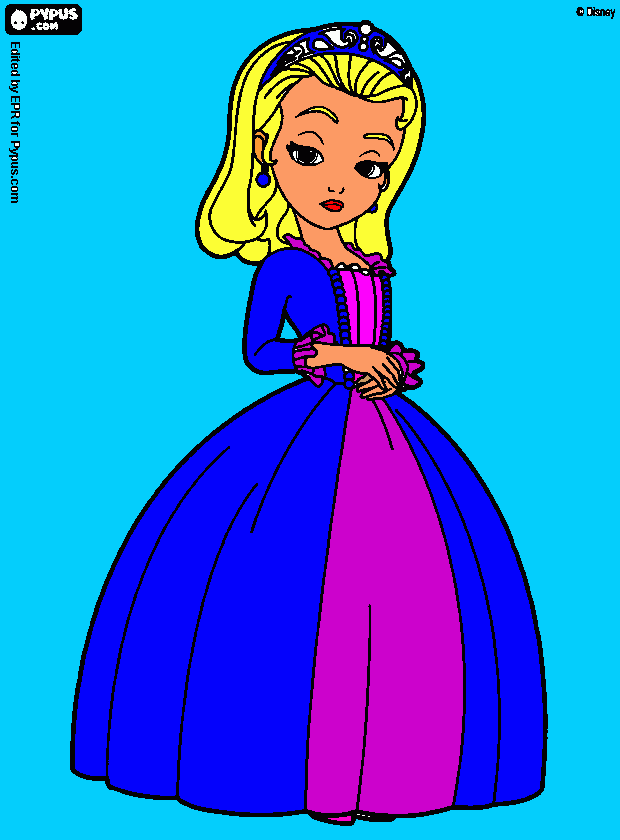 Princesa Amber para colorir e imprimir