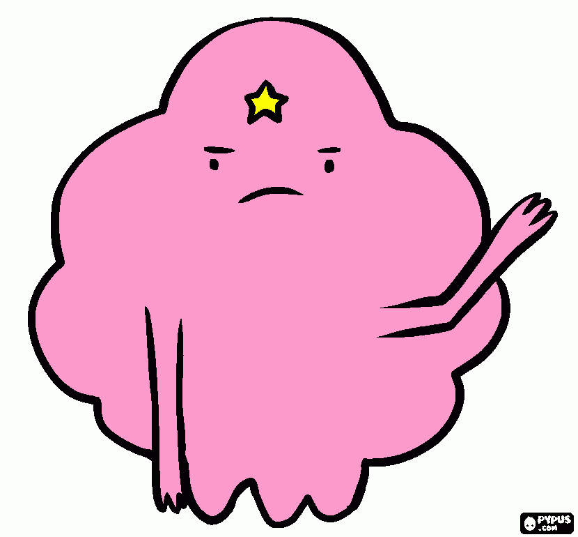 Princesa Caroço - Hora de Aventura para colorir e imprimir