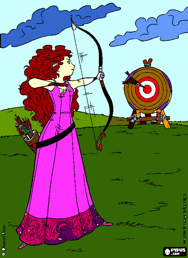 Princesa cilene para colorir e imprimir