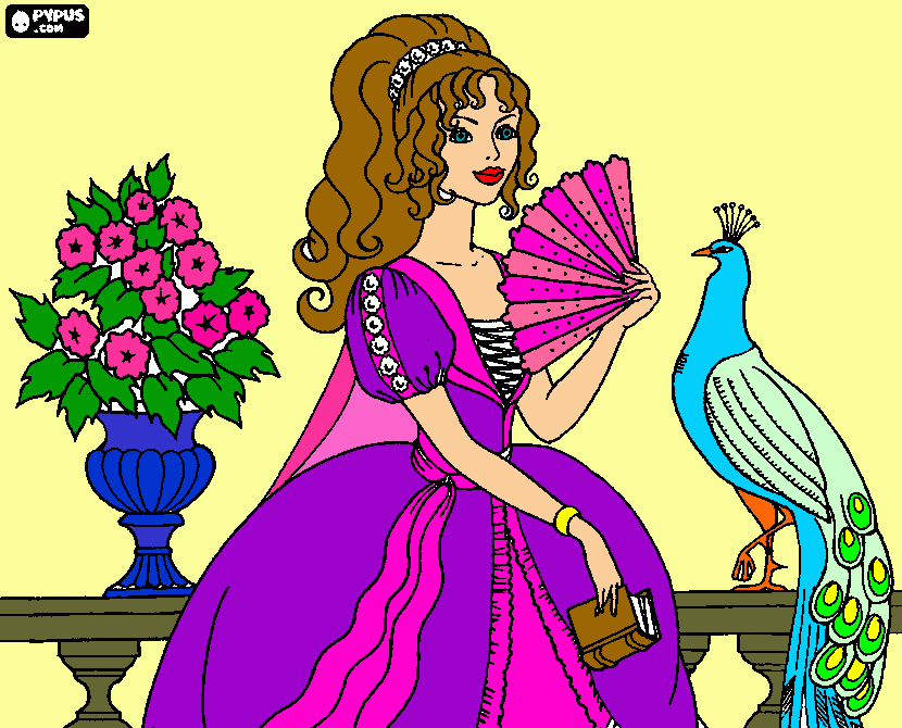 Princesa Isabel para colorir e imprimir