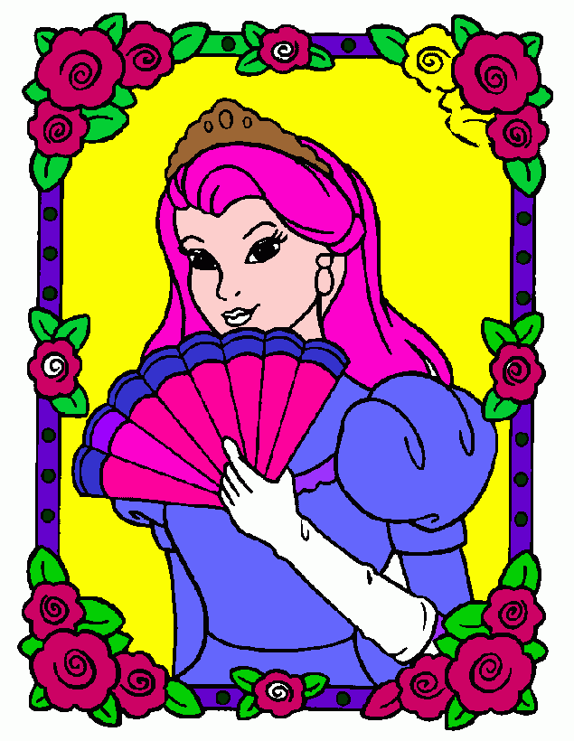 princesa mais linda do mundo para colorir e imprimir