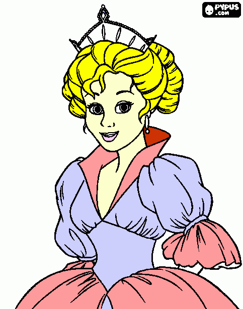 princesa maria victoria para colorir e imprimir