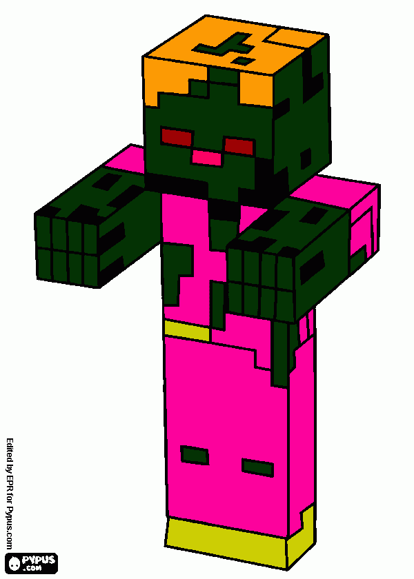 princesa zumbi buracos podres para colorir e imprimir