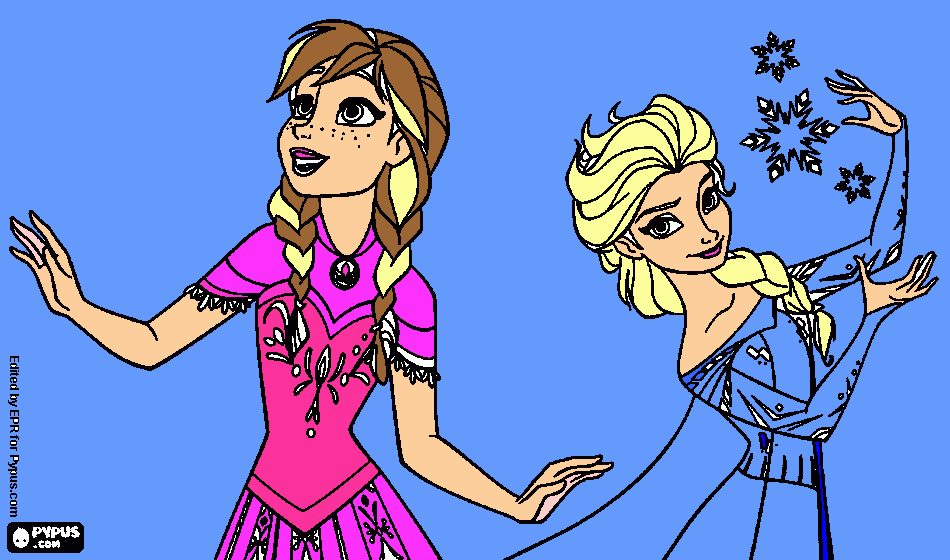 PRINCESAS FROZEN para colorir e imprimir