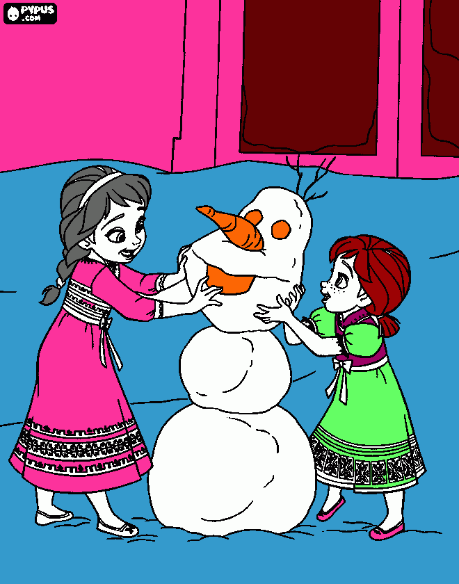 PRINCESAS GELO para colorir e imprimir