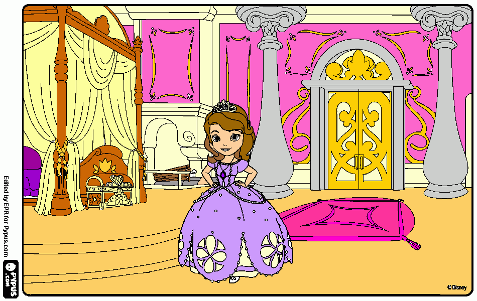 princesinha sofia 2  para colorir e imprimir