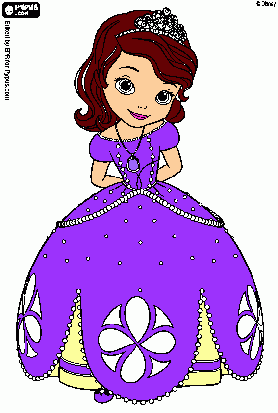 princesinha sofia para colorir e imprimir