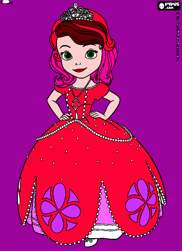 Prinsesa sofia para colorir e imprimir