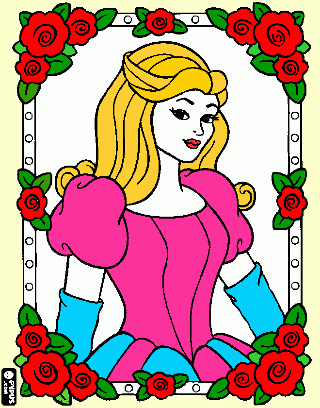 prinsess pra você para colorir e imprimir