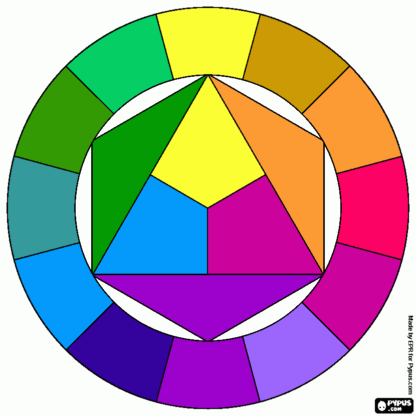 prisma cromatico para colorir e imprimir