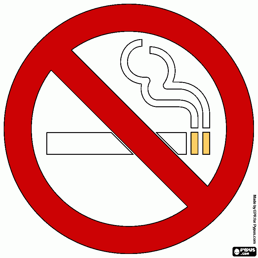 proibido fumar para colorir e imprimir