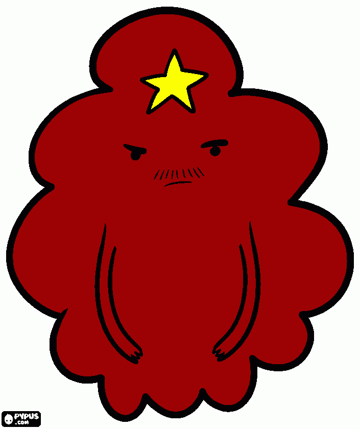 Príncipe Caroço - Hora de Aventura para colorir e imprimir