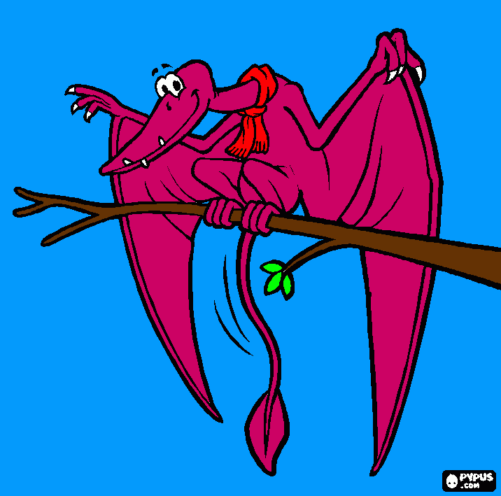 pterodáctilo para colorir e imprimir