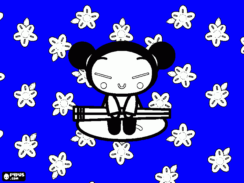 puca dois pauzinhos para colorir e imprimir