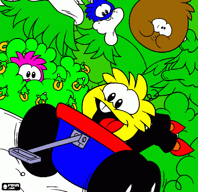 PUFFLES BONISINHOS para colorir e imprimir