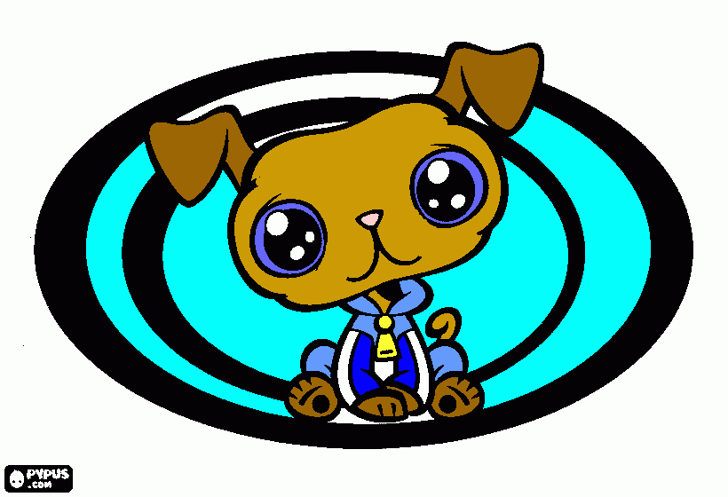 pug dog para colorir e imprimir