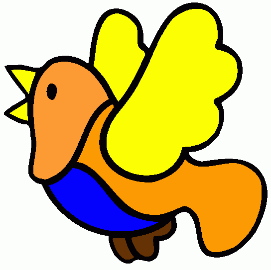 Pássaro colorido para colorir e imprimir