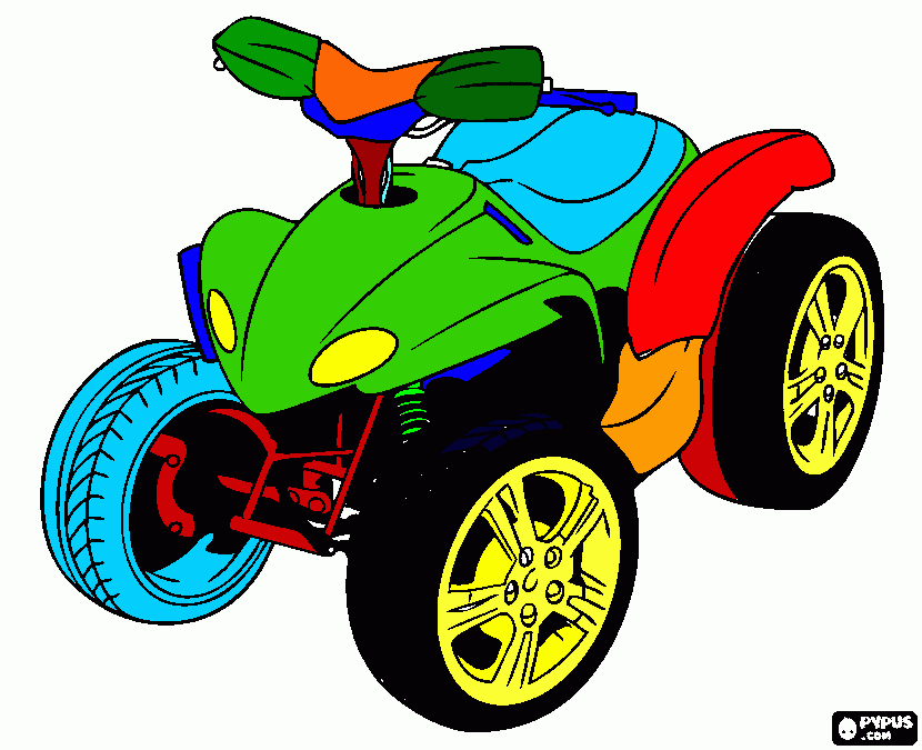 quadriciclo do Gustavo para colorir e imprimir