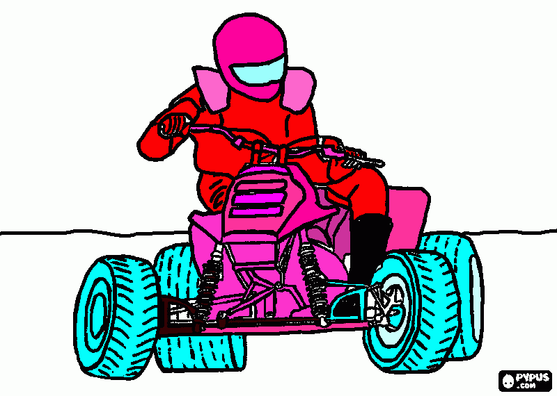 quadriciclo para colorir e imprimir