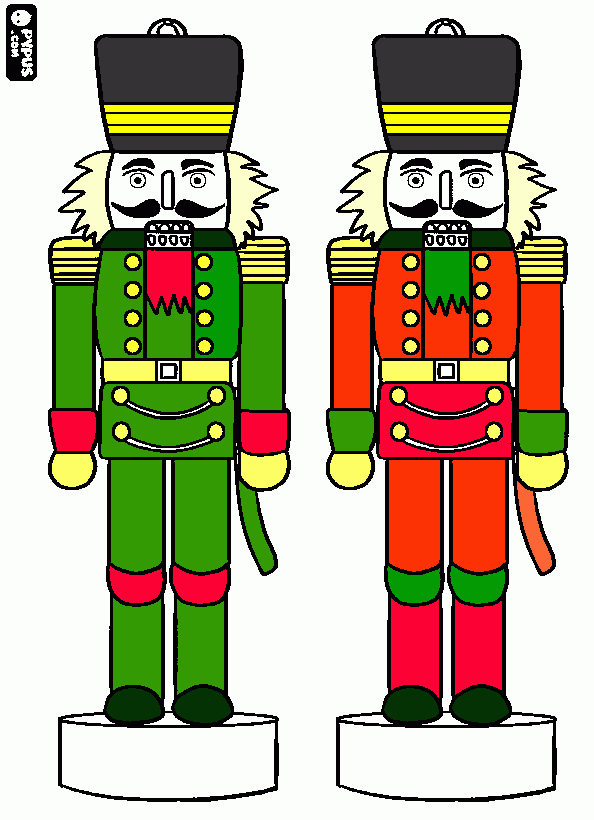 quebra-nozes para colorir e imprimir