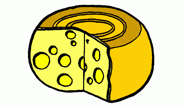 queijo para colorir e imprimir