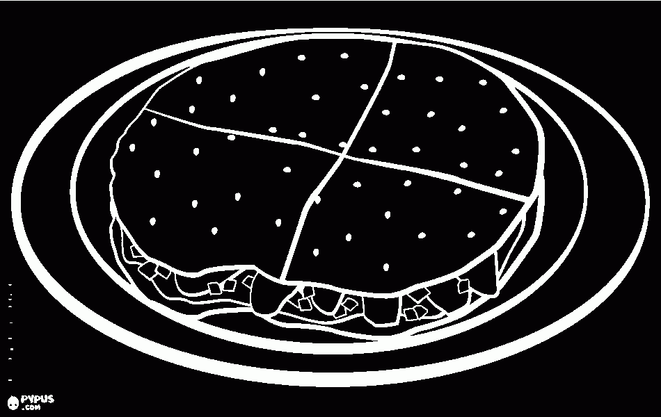 quesadilla para colorir e imprimir