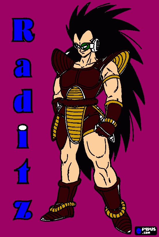 Raditz para colorir e imprimir