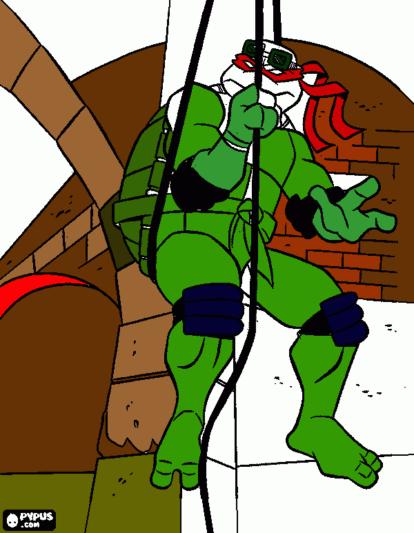 rafael as tartarugas ninjas para colorir e imprimir