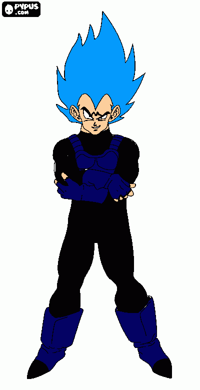 Raigen Azul Majin SSJ10 Absalon AFZ para colorir e imprimir
