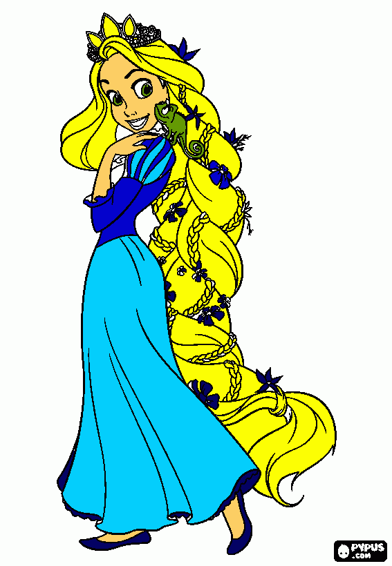 raponsel para colorir e imprimir