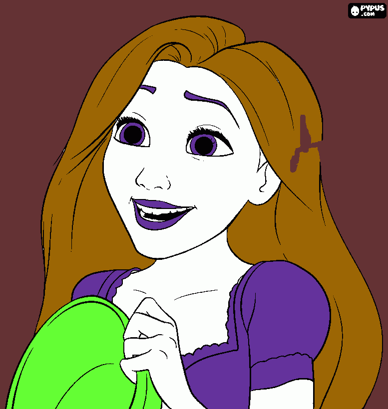 RAPONSEU para colorir e imprimir