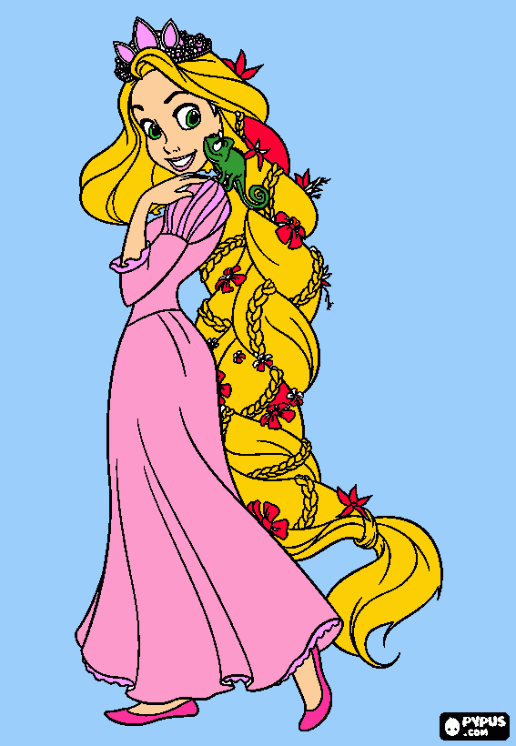 rapunzel do filme enrolados para colorir e imprimir