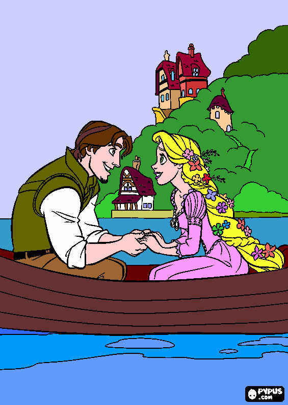 rapunzel e josé bezerra para colorir e imprimir