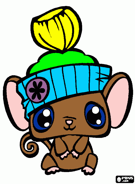 ratinho lps para colorir e imprimir