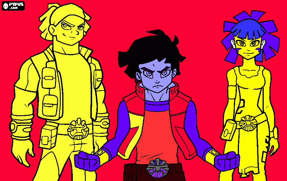 redakai para colorir e imprimir