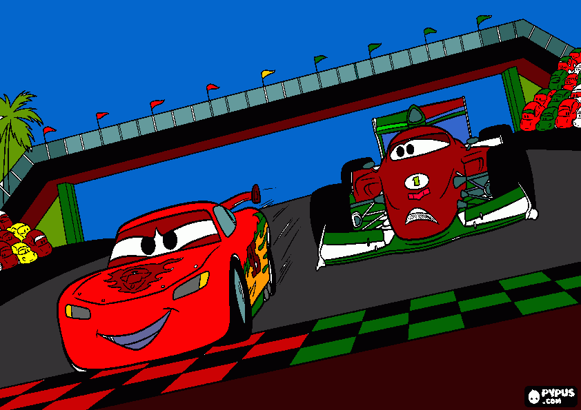relampago macqueen e francesco bernoulli para colorir e imprimir