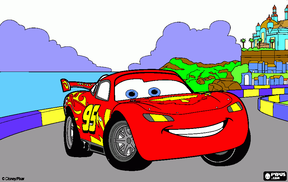 Relampago mcquim para colorir e imprimir