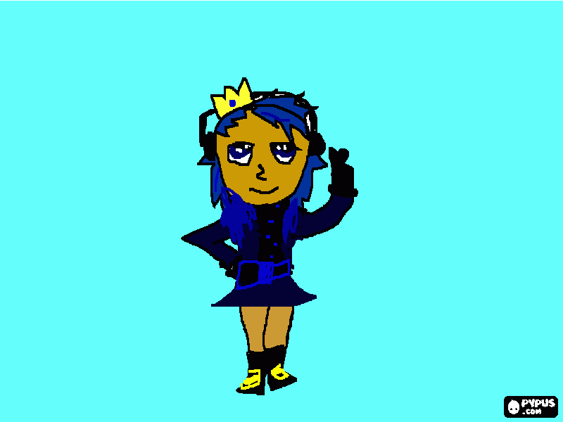 rg, desenho anime de uma menina para colorir e imprimir