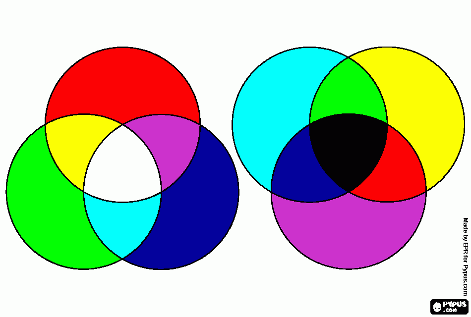 RGB CMYK para colorir e imprimir